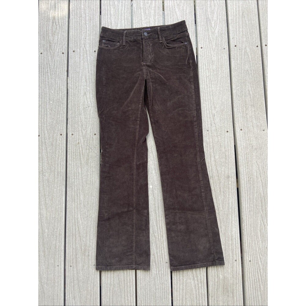 NYDJ Brown Corduroy Bootcut Jean Womens 8 Lift Tuck 70s Preppy Boho Artsy Fall